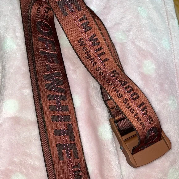 Off-White | Accessories | Offwhite Brownishpink Belt | Poshmark